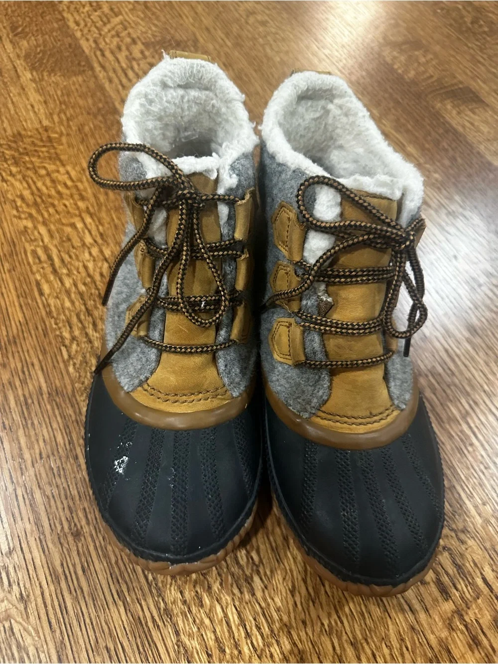Sorel Black, Tan & Gray Women’s Insulated Duck Boots